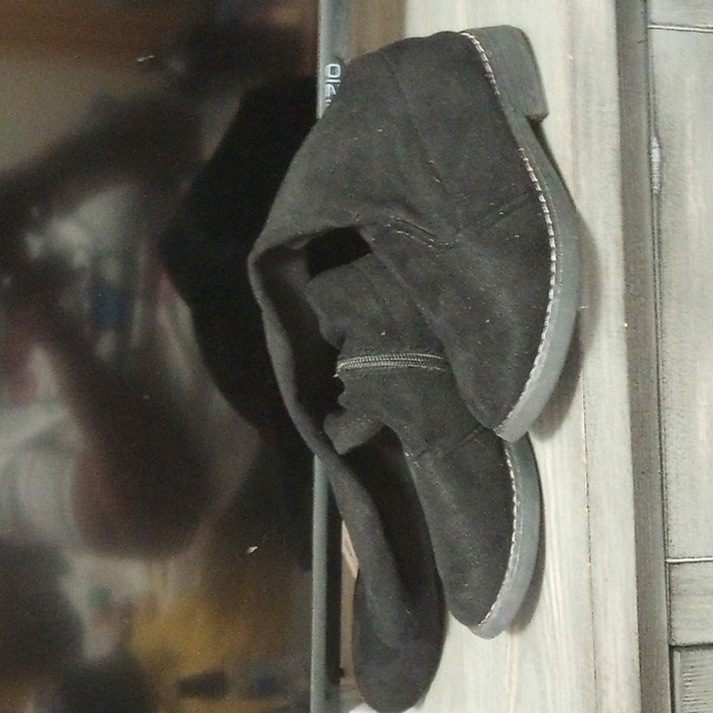 Long suede boots